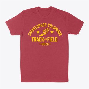 Christopher Columbus Elementary School Track and Field Classic Dad T-Shirt