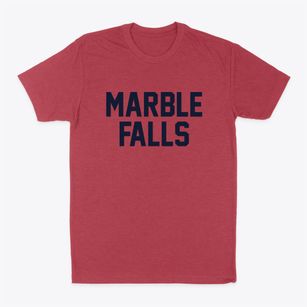Marble Falls Texas Classic Block Classic Dad T-Shirt