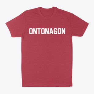 Ontonagon Michigan Classic Block Classic Dad T-Shirt
