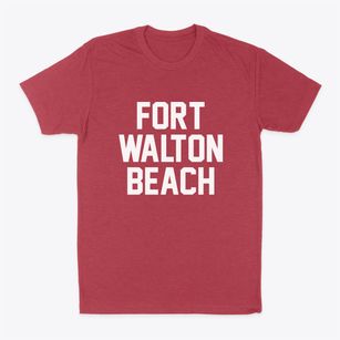 Fort Walton Beach Florida Classic Block Classic Dad T-Shirt