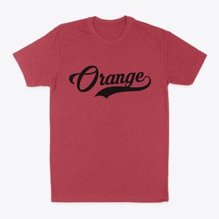 Orange Massachusetts Vintage Team Classic Dad T-Shirt