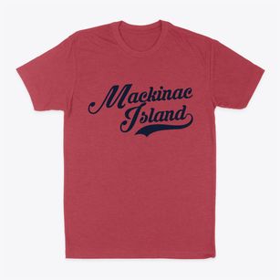 Mackinac Island Michigan Vintage Team Classic Dad T-Shirt
