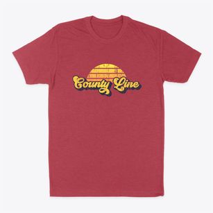 County Line Alabama Sublime Sunset Classic Dad T-Shirt