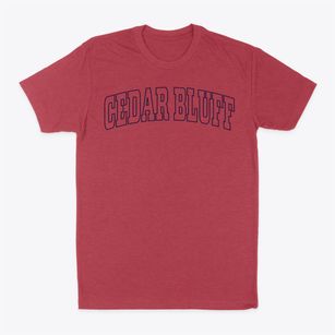 Cedar Bluff Alabama Trendy Block Classic Dad T-Shirt