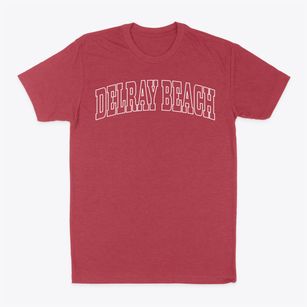 Delray Beach Florida Trendy Block Classic Dad T-Shirt