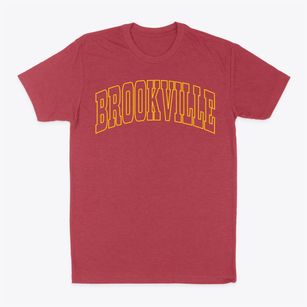 Brookville New York Trendy Block Classic Dad T-Shirt