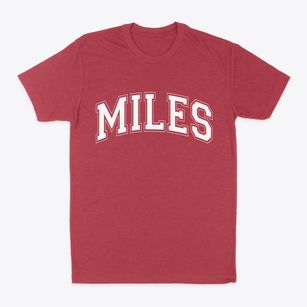 Miles Texas Varsity Classic Dad T-Shirt