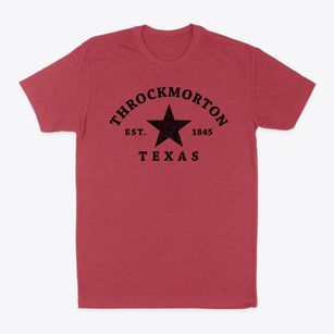 Throckmorton Texas Star Classic Dad T-Shirt