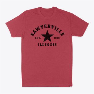 Sawyerville Illinois Star Classic Dad T-Shirt