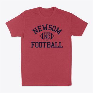 Newsom North Carolina Football Classic Dad T-Shirt