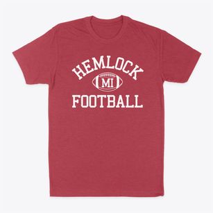 Hemlock Michigan Football Classic Dad T-Shirt