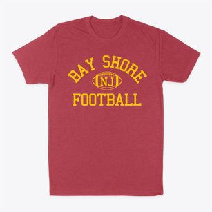 Bay Shore New Jersey Football Classic Dad T-Shirt