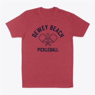 Dewey Beach Delaware Pickleball Classic Dad T-Shirt