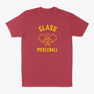 Glass North Carolina Pickleball Classic Dad T-Shirt