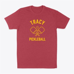 Tracy Iowa Pickleball Classic Dad T-Shirt