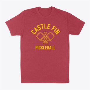 Castle Fin Pennsylvania Pickleball Classic Dad T-Shirt