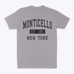 Monticello New York Classic Established Classic Dad T-Shirt