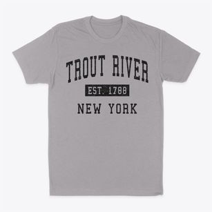 Trout River New York Classic Established Classic Dad T-Shirt