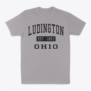 Ludington Ohio Classic Established Classic Dad T-Shirt