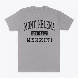 Mont Helena Mississippi Classic Established Classic Dad T-Shirt
