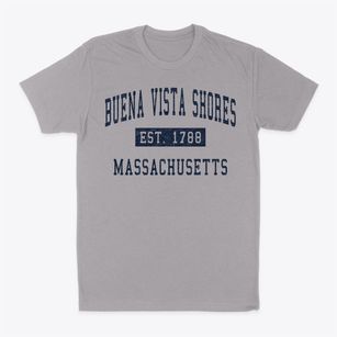 Buena Vista Shores Massachusetts Classic Established Classic Dad T-Shirt