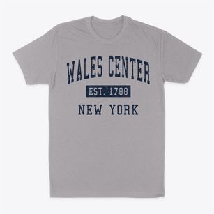 Wales Center New York Classic Established Classic Dad T-Shirt