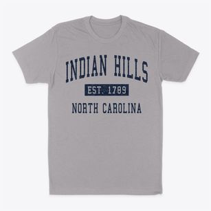 Indian Hills North Carolina Classic Established Classic Dad T-Shirt