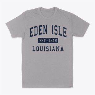 Eden Isle Louisiana Classic Established Classic Dad T-Shirt