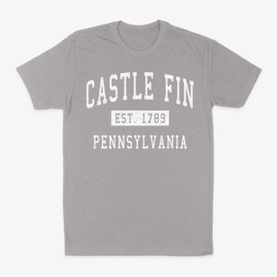 Castle Fin Pennsylvania Classic Established Classic Dad T-Shirt