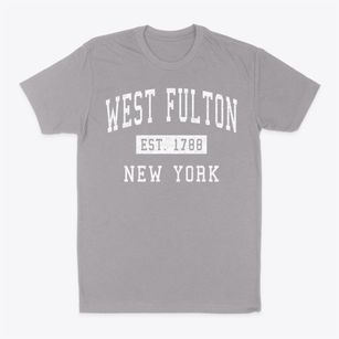 West Fulton New York Classic Established Classic Dad T-Shirt