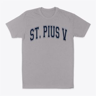 St Pius V Parish Varsity Arch Classic Dad T-Shirt
