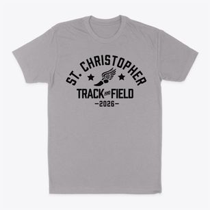 Saint Christopher Catholic School Track and Field Classic Dad T-Shirt