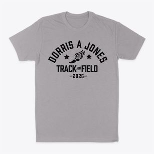Dorris A Jones Elementary School Track and Field Classic Dad T-Shirt