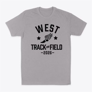 West High School Track and Field Classic Dad T-Shirt