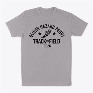 Oliver Hazard Perry Elementary School Track and Field Classic Dad T-Shirt