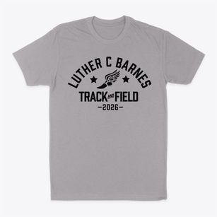 Luther C Barnes Elementary School Track and Field Classic Dad T-Shirt
