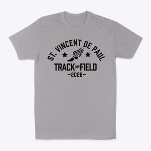Saint Vincent De Paul School Track and Field Classic Dad T-Shirt
