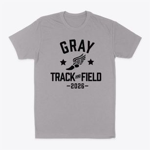 Gray Collegiate Academy Track and Field Classic Dad T-Shirt