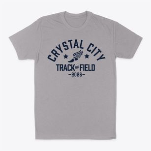 Crystal City High School Track and Field Classic Dad T-Shirt