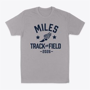 Miles Elementary School Track and Field Classic Dad T-Shirt