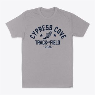 Cypress Cove Elementary School Track and Field Classic Dad T-Shirt