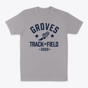 Groves High School Track and Field Classic Dad T-Shirt
