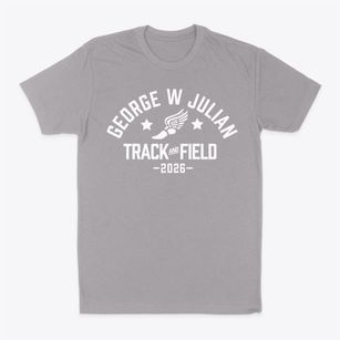 George W Julian Elementary School 57 Track and Field Classic Dad T-Shirt