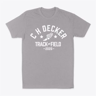 C H Decker Elementary School Track and Field Classic Dad T-Shirt