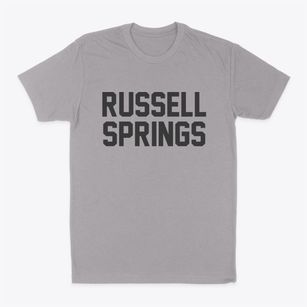 Russell Springs Kansas Classic Block Classic Dad T-Shirt