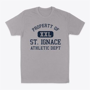 St. Ignace Michigan Athletic Dept Classic Dad T-Shirt