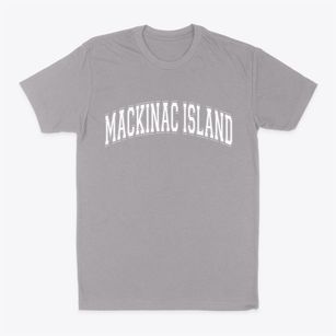 Mackinac Island Michigan Varsity Classic Dad T-Shirt