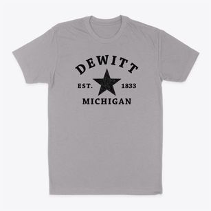 Dewitt Michigan Star Classic Dad T-Shirt