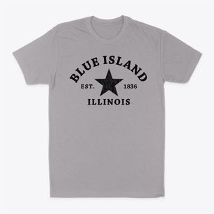 Blue Island Illinois Star Classic Dad T-Shirt