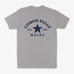 Lisbon Falls Maine Star Classic Dad T-Shirt